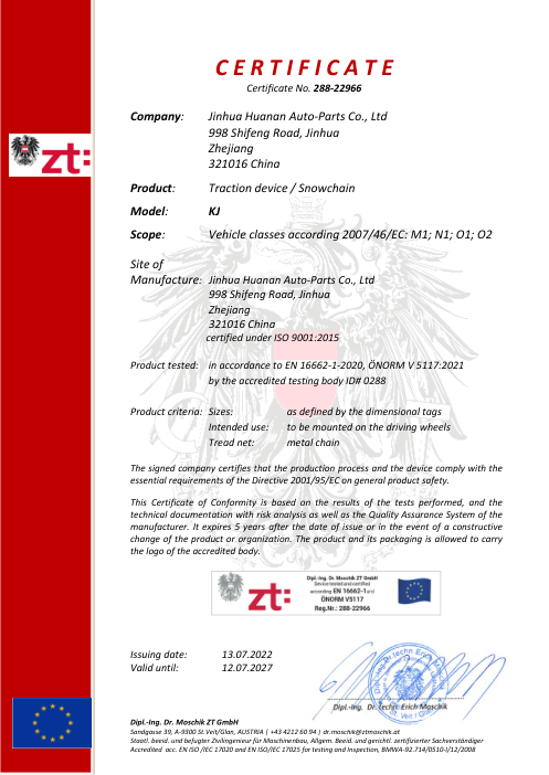 Certificate Zertifikat_288-22966_9mm_-_KJ
