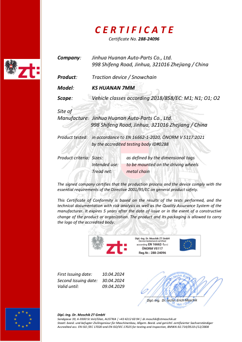Certificate Zertifikat_288-24096_KS_7mm